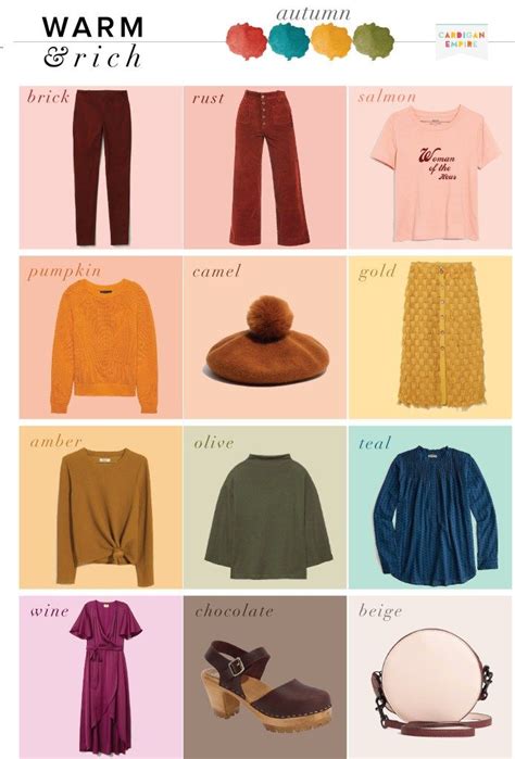 What to Wear – Autumn Capsule Wardrobe – Seasonal Color Analysis | Fall ...