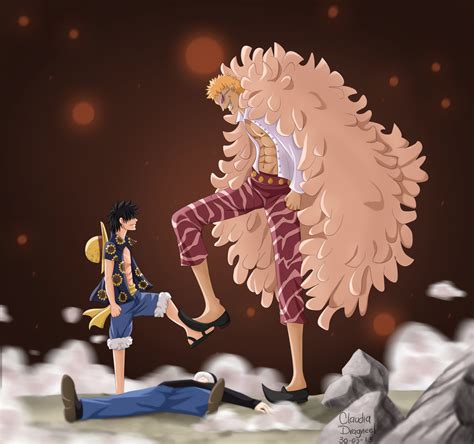 Luffy vs Doflamingo by claudiadragneel on DeviantArt