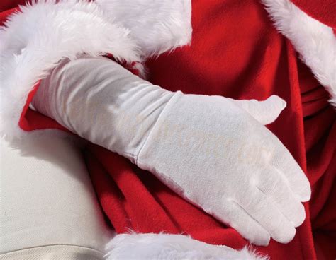 Long Santa gloves - santacostumecenter.com