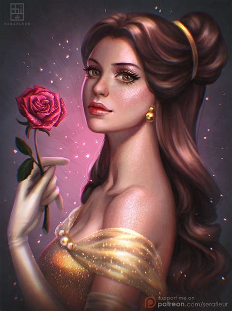 Belle by Serafleur | Belle beauty and the beast, Disney, Disney drawings