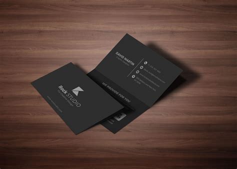 Folded Business Card Template