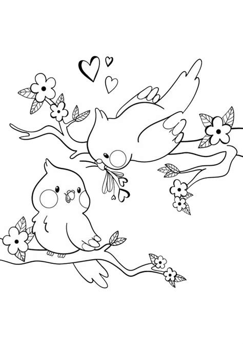 Free & Easy To Print Bird Coloring Pages - Tulamama Coloring Pages To ...