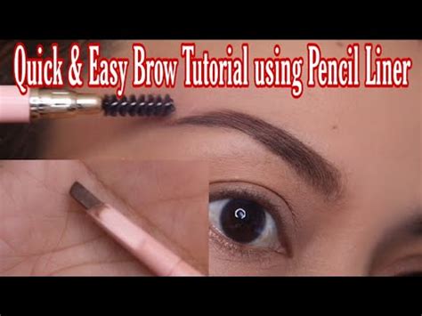 1 minute How to Easy and Quick Eyebrow Tutorial using Pencil Liner for ...