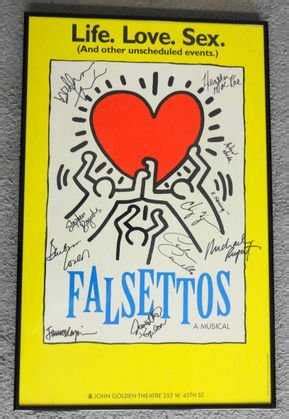 Keith Haring "Falsettos" Poster Signed Cast 1992