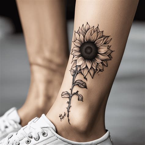 95 Sunflower Tattoo Ideas Created with Ai | artAIstry