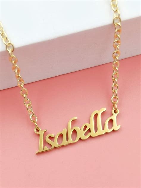 Isabella Name Pendant Necklace in 2022 | Embellished jewelry, Pendant ...