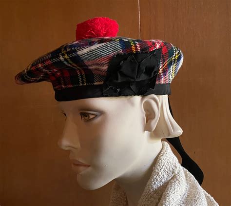 Vintage Tam O Shanter Tartan Plaid Pure New Wool Made in Scotland Never ...