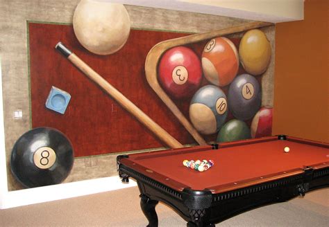 Pool Hall Wall Murals - Mural Wall