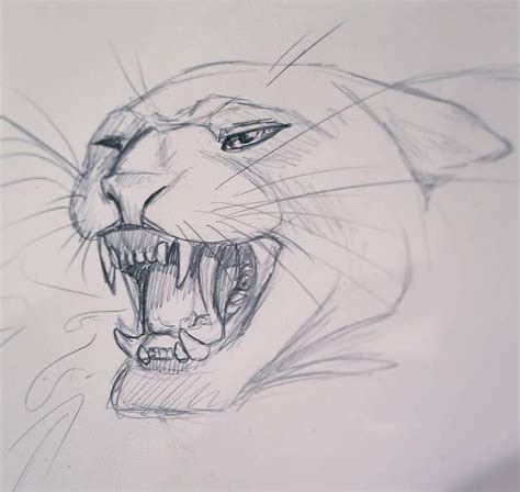 Pencil Sketch - 01 (Panther) by CreativeTouchArt on DeviantArt