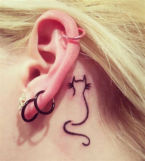 Cat Tattoo Ear