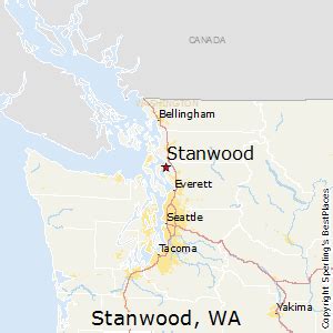 Stanwood Washington Map - World Map Gray