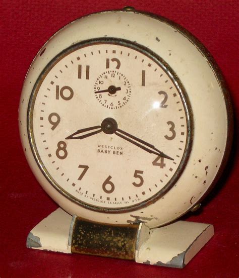 Westclox Baby Ben Style 5 Ivory Plain Clock Example Photo (ID 1625)