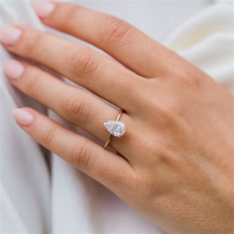 The Harper Ring (2.25 Carat) | Tear drop engagement ring, Womens ...