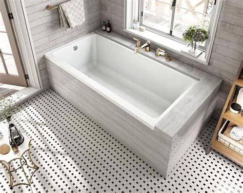 Rectangular Drop-In Bathtub Design | Bathroom Renovation DIY, Bathtub ...