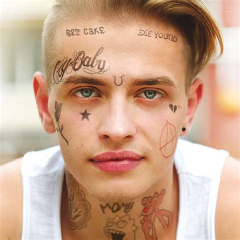 Buy Lil Peep Face Tattoo Set | Temporary Tattoos | Halloween Costume ...