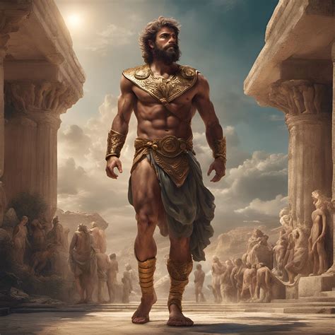 Heracles greek god, mythology, 6'5 foot, in a tunic in ancient greece ...