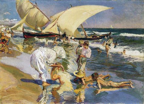 Joaquin Sorolla / Valencia beach in the morning light, 1908 Spanish ...