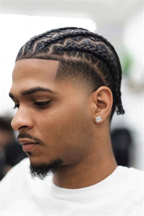 20 IN-VOGUE MEN'S BRAIDS WITH FADE | Cornrow hairstyles for men ...