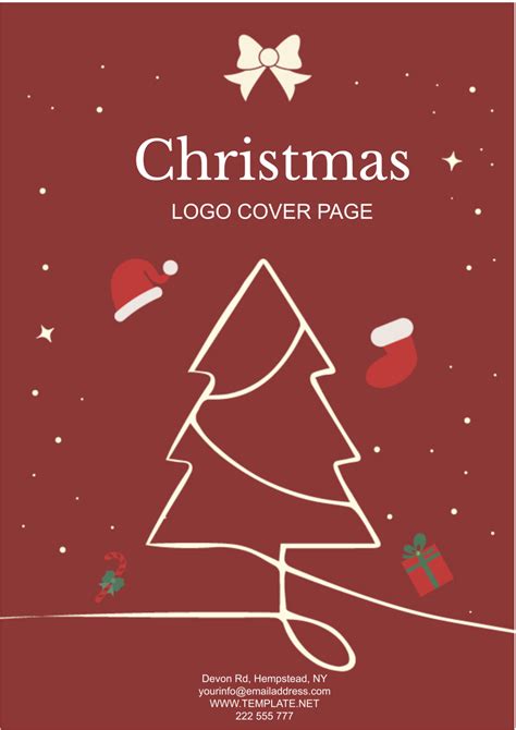 Free Christmas Cover Page Template - Edit Online & Download | Template.net