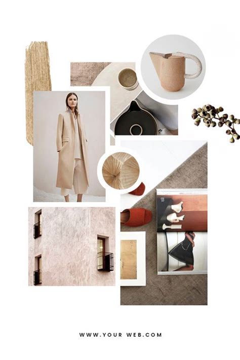 Powerpoint Interior Design Mood Board Template - Trend Fashion Design