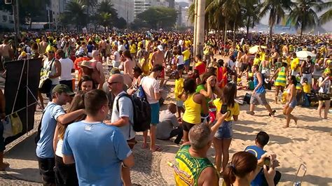 FIFA World Cup Brazil is a big party on Copacabana beach - YouTube