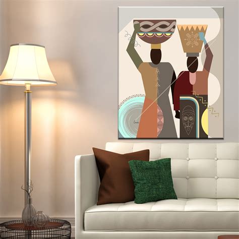 Ethnic African Wall Decor Black American Art Afrocentric | Etsy