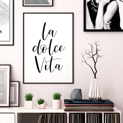 La Dolce Vita Printable Art, Italian Quote Print, The Sweet Life ...