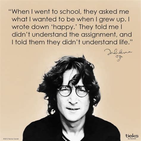 Remembering John Lennon - positive quote - being happy - happiness ...