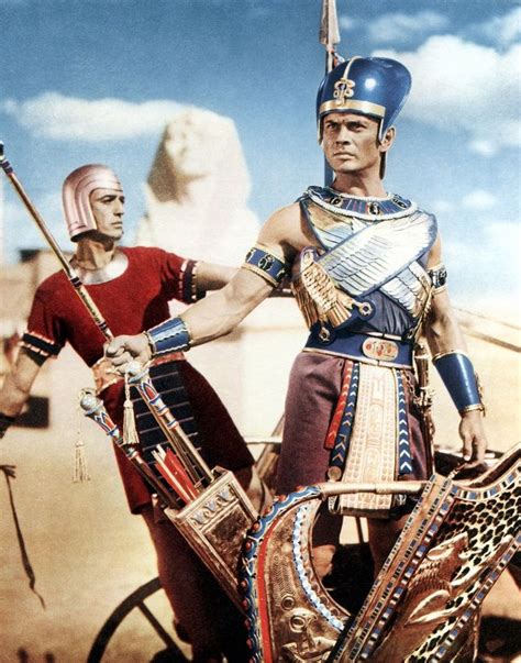 Yul Brynner in the Ten Commandments as Ramesses II | Yul brynner, Ten ...