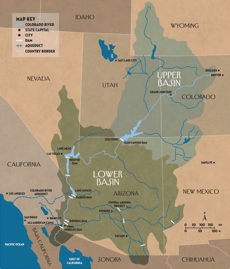 Colorado River Dams Map | secretmuseum