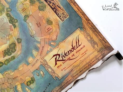 Map of Rivendell Lord of the Rings Map Middle Earth - Etsy Singapore