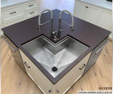 Minimalist Kitchen Design With Corner Sink - Image to u