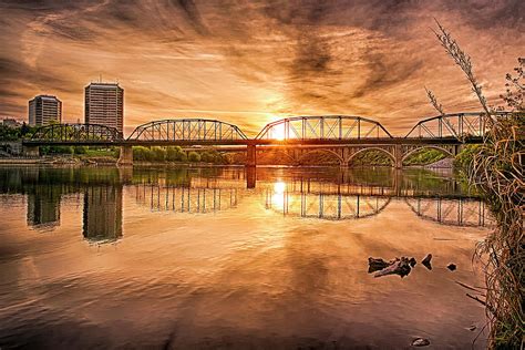 Victoria Bridge at Sunrise Photograph by Scott Prokop - Fine Art America