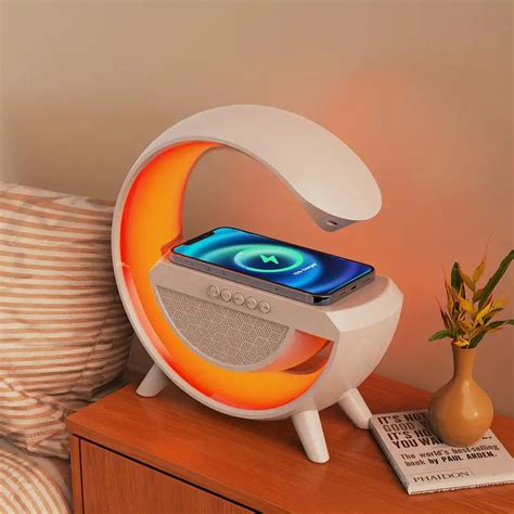 G-Shape LED Wireless Charging Speaker Lamp - Fab Alchemy