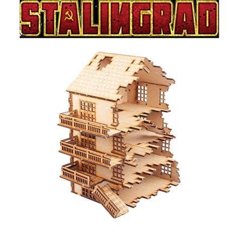 STALINGRAD PAVLOV'S HOUSE SET! 28mm WWII Terrain TTCOMBAT - Frontline-Games