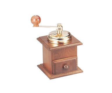 Manual Coffee Mill Walnut Wood Gold Plated Fittings - Fante's Kitchen ...