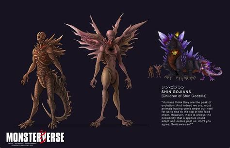 Shin Gojians - Shinmonsterverse by DalekMercy | Weird creatures ...