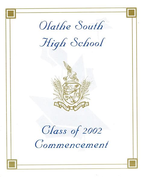 2002.05.19 - Olathe South High School Graduation - Program… | Flickr