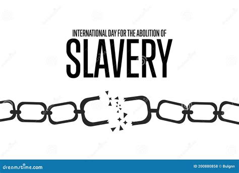 Abolition Of Slavery. Hands Black Slave With Broken Chains. Shattered ...