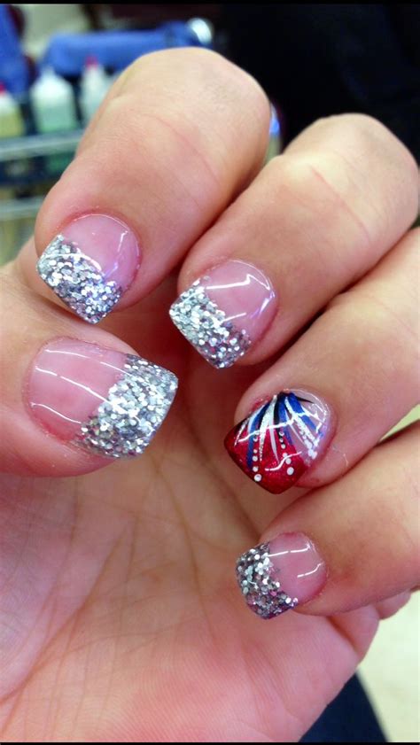 25+ Cute Fourth Of July Gel Nails Gif - cute simple short nail designs