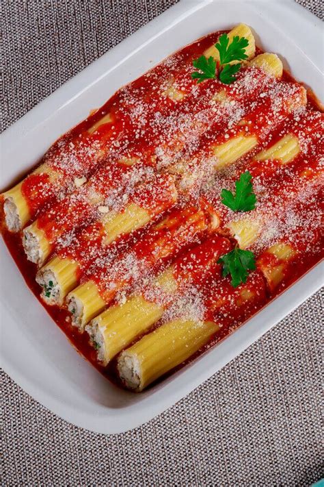 Cheese Filled Manicotti - Made with manicotti, ricotta cheese ...