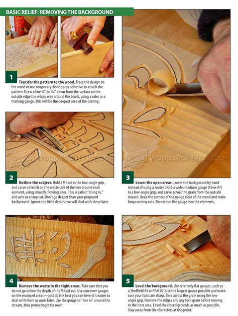 Basic Relief Carving Techniques • WoodArchivist