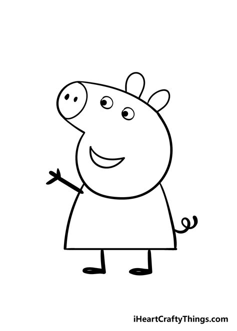 Peppa Pig Drawing - How To Draw Peppa Pig Step By Step