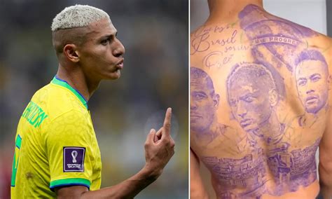 Neymar Pays Richarlison £26,000 to Remove Tattoo of Brazil World Cup ...