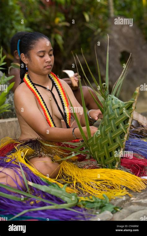 Woman at Yap Day Fesitval, Micronesia, Pacific Ocean, Yap Stock Photo ...