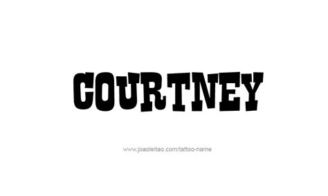 Courtney Name Tattoo Designs