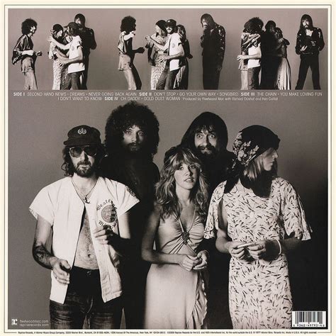 Fleetwood Mac ‘Rumours’ 1977 . Back cover photoshoot by Herbert W ...