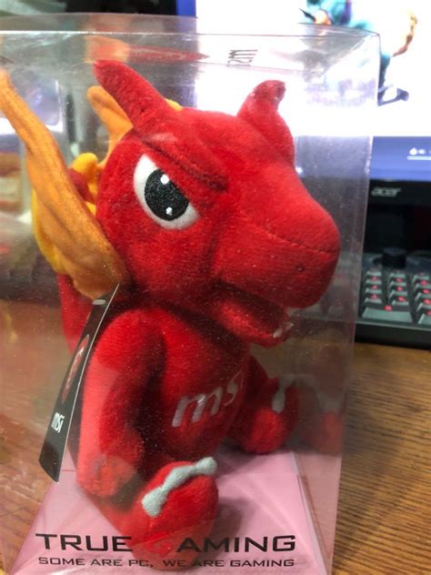 MSI dragon plushie, Hobbies & Toys, Toys & Games on Carousell