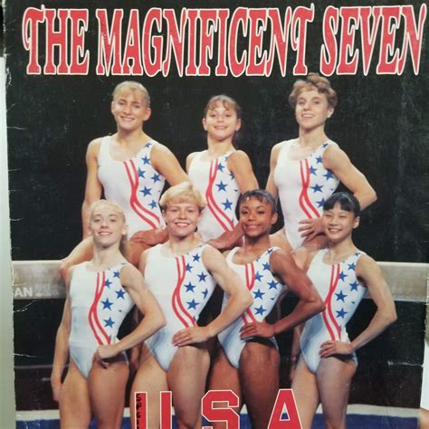 School Folder 1996 Olympic Gymnastic Team Magnificent Seven Gold Medal ...