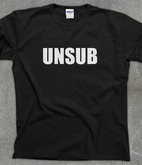 Unsub Criminal Minds crime show fan unisex men's